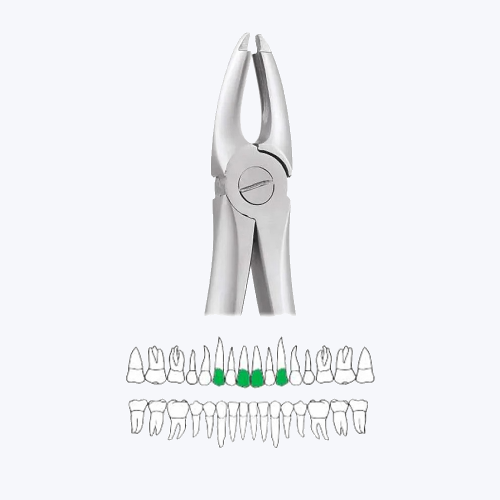 GDC Extraction Forceps Upper Centrals And Canines - 1 Atraumatic (AFX1)